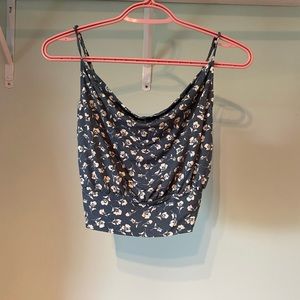 Camisole turquoise et blanche urban outfiter